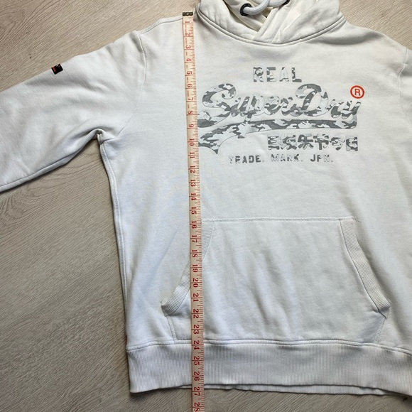 SuperDry Hoodie White - Picture 11 of 13